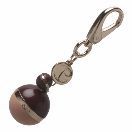 Key ring Bird Bordeaux